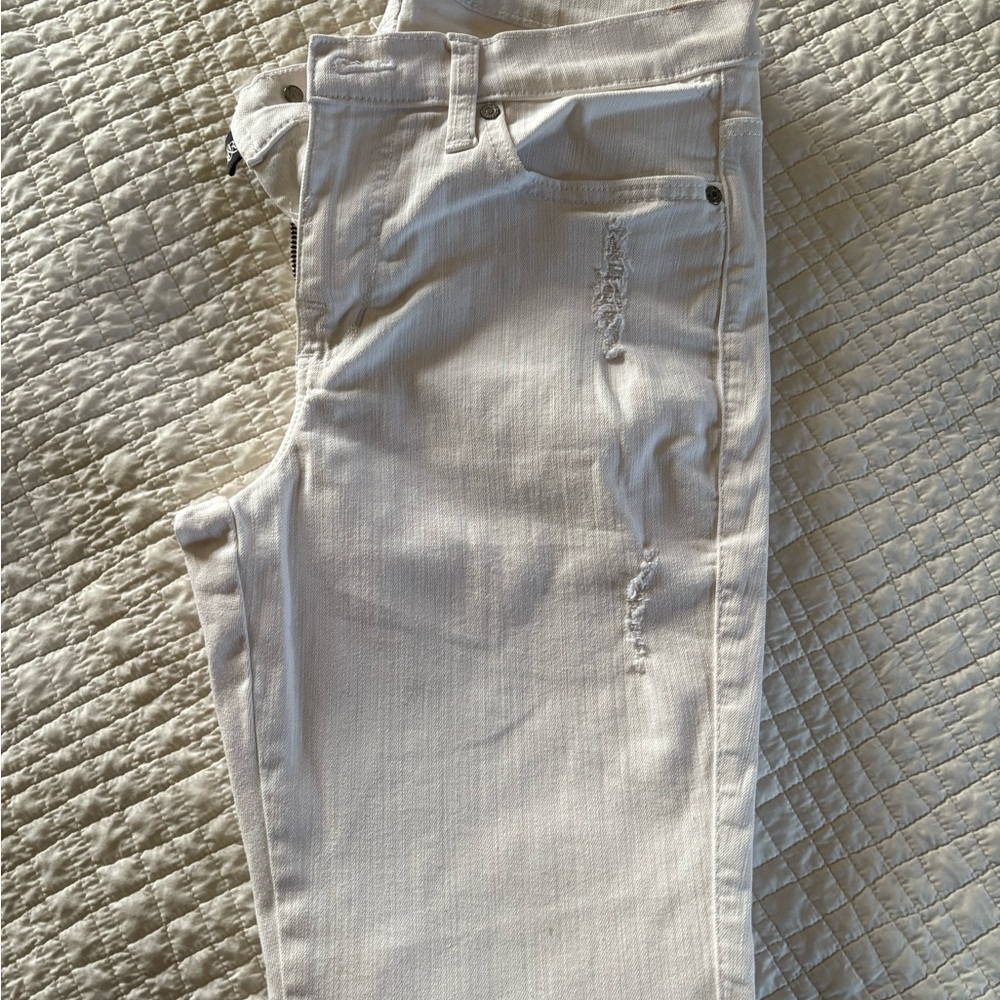 Rock & Republic White Skinny Jeans Sleek Fit